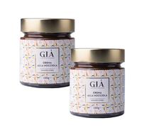 GiÀ Crème de Noisette à Tartiner au Lait, pack 2 x 230g - Noisettes Italiennes variété “Tonda di Giffoni”, Sans Huile de Palme, Tartinable Gourmet, Idéale pour Goûter, Desserts
