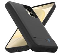 Giabuao Coque Batterie pour Samsung Galaxy S24/S25, 7000mAh Batterie Externe Rechargeable,Puissante Chargeur Portable Power Bank Boitier d’Extension pour Samsung Galaxy S24/S25 Noir,(6.2")