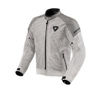 Giacca Moto D’Été REV'IT Torque Silver Grey H2O Sfoderabile Imperméable CE XXL