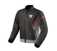 Giacca Moto Estivale REV'IT Torque Grey Red H2O, Sfoderable, Taille 4XL