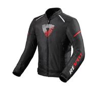 Giacca Moto Hiver REV'IT Sprint Black Red H2O, Sfoderable, Taille XXL