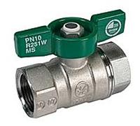 Giacomini bille Giacomini 3/8 "R251W modèle lourd avec poignée à oreilles, laiton chromé, PN42