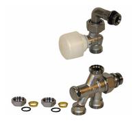Giacomini - Robinet 4 voies R436/2TG 1/2 x 16 - GIACOMINI : R436IX052