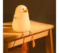 GIACOMO Lampe Canard, Ampe Mignonne en Forme de Canard en Silicone Pour Enfants, Veilleuse Rechargeable USB Avec Fonction de Minuterie, Idéale Pour la Décoration de la Chambre D’enfant et Comme Cadeau