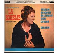 Giacomo Puccini / Renata Tebaldi , Carlo Bergonzi , Ettore Bastianini , Cesare Siepi , Fernando Corena , Tullio Serafin - SXL 2248 Puccini La Boheme St Cecilia Tullio Serafin LP