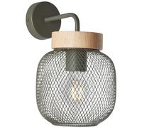 GIADA-Applique orientable Métal/Bois H26,5cm Vert Olive Brilliant