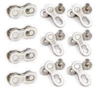 GIAK Chaîne de Vélo Chaine Vtt 10 Paires Attache Rapide Chaine 6-7-8/9/10/11 Vitesses Universel Réutilisable Manque Link pour Vélo pour Vtt Maillon Rapide Chaîne