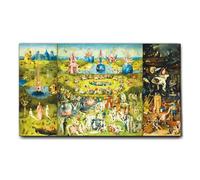 Giallobus - Cadre - Hieronymus Bosch - Le Jardin des délices - Toile - 140x80 - Prêt à accrocher - Peintures Modernes pour la Maison