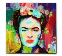 Giallobus - CADRE - IMPRESSION SUR TOILE CANVAS - FRIDA KAHLO - 100 x 100 CM