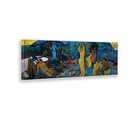 Giallobus - Cadre - Paul Gauguin - D'où venons-Nous - Toile - 150x50 - Prêt à accrocher - Peintures Modernes pour la Maison