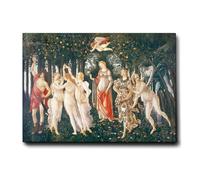 Giallobus - Cadre - Sandro Botticelli - Printemps - Cadre en toile de qualité supérieure - 100L x 70l cm - Tableaux modernes