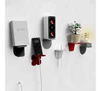 Giallobus - Étagères murales - Fly - Verre Acrylique + Ruban adhésif Double Face - 10L x 10l cm - 04 - Multicolor - Kit 6 de Fixation - Rapide par adhésif ou vis