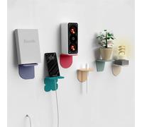 Giallobus - Étagères murales - Fly - Verre Acrylique + Ruban adhésif Double Face - 10L x 10l cm - 07 - Multicolor - Kit 6 de Fixation - Rapide par adhésif ou vis