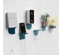 Giallobus - Étagères murales - Fly - Verre Acrylique + Ruban adhésif Double Face - 10L x 10l cm - 11 - Multicolor - Kit 6 de Fixation - Rapide par adhésif ou vis