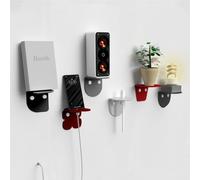 Giallobus - Étagères murales - Fly - Verre Acrylique + vis et Chevilles - 10L x 10l cm - 04 - Multicolor - Kit 6 de Fixation - Rapide par adhésif ou vis