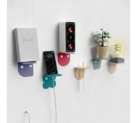 Giallobus - Étagères murales - Fly - Verre Acrylique + vis et Chevilles - 10L x 10l cm - 07 - Multicolor - Kit 6 de Fixation - Rapide par adhésif ou vis