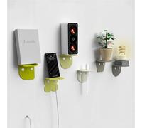 Giallobus - Étagères murales - Fly - Verre Acrylique + vis et Chevilles - 10L x 10l cm - 09 - Multicolor - Kit 6 de Fixation - Rapide par adhésif ou vis