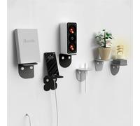 Giallobus - Étagères murales - Fly - Verre Acrylique + vis et Chevilles - 10L x 10l cm - 10 - Multicolor - Kit 6 de Fixation - Rapide par adhésif ou vis