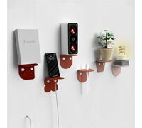 Giallobus - Étagères murales - Fly - Verre Acrylique + vis et Chevilles - 10L x 10l cm - 12 - Multicolor - Kit 6 de Fixation - Rapide par adhésif ou vis