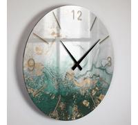 Giallobus - Horloge de Ligne Basic - Atoll - Verre Acrylique - Basic 30x30 - Mécanisme Silencieux - Prêt à accrocher - Modernes