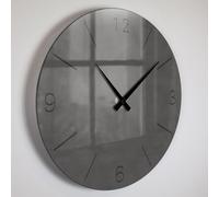 Giallobus - Horloge de Ligne Basic - Béton - Verre Acrylique - Basic 30x30 - Mécanisme Silencieux - Prêt à accrocher - Modernes