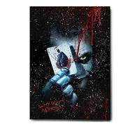 Giallobus - Impression sur Toile - 03 - Carte Joker - Toile à Cadre Standard - 100x140 - Prêt à accrocher - Peintures pour la Maison