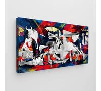Giallobus - Impression sur toile - Art Pop Art - Toile standard - 140x70-05 - Guerre Guernica Pop Art - Tableaux modernes pour la maison