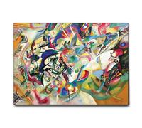Giallobus - Impression sur toile - Vassily Kandinsky - Composition n ° 7 - Toile à cadre standard - 70L x 50l cm - Tableaux modernes pour la maison