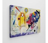 Giallobus - Impression sur toile - Vassily Kandinsky - - Toile standard - 100x70-02 - Jaune Rouge Bleu - Tableaux modernes pour la maison
