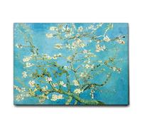 Giallobus - Impression sur toile - Vincent Van Gogh - Fleurs d'amandier - Toile à cadre standard - 100L x 70l cm - Tableaux modernes pour la maison