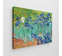 Giallobus - Impression sur toile - Vincent Van Gogh - - Toile standard - 100x70-08 - Iris - Tableaux modernes pour la maison