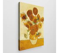 Giallobus - Impression sur toile - Vincent Van Gogh - - Toile standard - 50x70-18 - Tournesols 2 - Tableaux modernes pour la maison