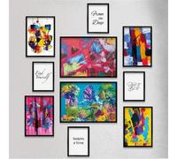 Giallobus - Lot de 10 affiches murales - Collection de résumés célèbres 2 - Papier couché - | 2 x A3 42x30cm | 4 x A4 30x21cm | 4 x A5 21x15cm | - SANS CADRES - Tableaux modernes salon