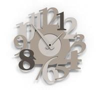 Giallobus - Montre Haut de Gamme - Carved - Bois MDF - Premium 30x30 cm - 06 - Sand - Artisan Made in Italy - Silencieux - Idée Cadeau - Double Niveau Moderne