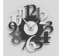 Giallobus - Montre haut de gamme - Carved - Bois MDF - Premium 60x60cm - 08 - Ash - Artisan Made in Italy - Silencieux - Idée cadeau - Double niveau moderne
