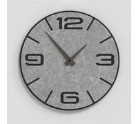 Giallobus - Montre Haut de Gamme - Simple Relief - Bois MDF - Premium 30x30 cm - n.08 Scribbles - Artisan Made in Italy - Silencieux - Idée Cadeau - Double Niveau Moderne