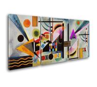 Giallobus - Peintures Grand Format XXL - Vassily Kandinsky - Art Abstrait - Balançoire Horizontale - Toile - 218x100cm | 3pcs. x 70x100cm - Grande Image