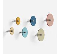 Giallobus - Porte Manteau Mural - Happy Color 02 - Kit 6 pz - Verre Acrylique - Kit 6 pcs. - Palette Colours 02 - Patères et Accessoires muraux décoratifs