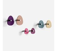 Giallobus - Porte Manteau Mural - Harmony Color 03 - Kit 6 pz - Verre Acrylique - Kit 6 pcs. - Palette Colours 03 - Patères et Accessoires muraux décoratifs