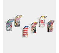 Giallobus - Support Mural adhésif Puissant - 28 - Banksy - Acrylique Up - Kit 6 pcs. - Square - Color Up 28 - Multifonctionnel pour Cuisine Bureau Chambre Salon, Porte-Serviettes de Bain