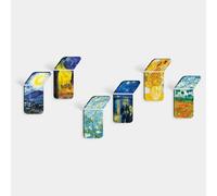 Giallobus - Support Mural adhésif Puissant - 29 - Van Gogh - Acrylique Up - Kit 6 pcs. - Square - Color Up 29 - Multifonctionnel pour Cuisine Bureau Chambre Salon, Porte-Serviettes de Bain