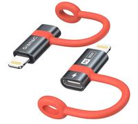 GIANAC Adaptateur USB C vers Lightning Lot de 2 Adaptateur USB C Lightning | 36W Adaptateur Lightning USB C Charge Rapide pour iPhone 14 13 12 11 Pro Max, iPad Pro/Air 5/Mini 6,Nicht für OTG/Audio