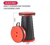 Gianghts-Banc Pliant Circulaire Portable,Chaise De Commode Pour Salon,Tabouret Réglable,Meubles De Maison Pour Chambre - Type Red