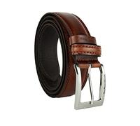 GIANMARCO VENTURI Ceinture Homme en Cuir Véritable, Made in Italy, Ajustable, Largeur 3,5 cm
