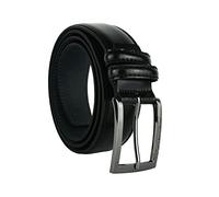 GIANMARCO VENTURI Ceinture Homme en Cuir Véritable, Made in Italy, Ajustable, Largeur 3,5 cm