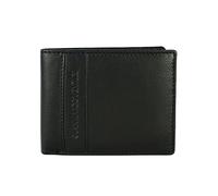GIANMARCO VENTURI Portefeuille Homme Cuir Véritable, Mince, Porte-Cartes et Porte-Monnaie, Noir