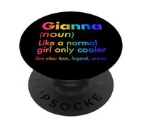 Gianna Like A Normal Girl Only Cooler Queen Prénom PopSockets PopGrip Adhésif