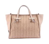 Gianni Chiarini - Borsa Pelle e Tessuto 33x25x13 - Femme - Sacs - Beige - Taille: ONE Size