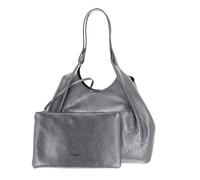 Gianni CHIARINI Cuir sac shopper sac à épaule Dua Shopping Bag City Noire - Castoro argenté