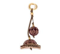 Gianni Chiarini - Porte-clés Fleur Boule Plissée - Femme - Accessoires - Rose - Taille: ONE Size
